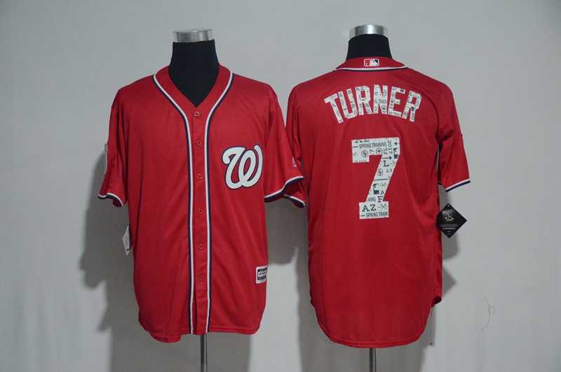 Washington Nationals #7 Trea Turner Red 2017 Spring Training New Cool Base Stitched Jersey,We sell and wholesale Washington Nationals #7 Trea Turner Red 2017 Spring Training New Cool Base Stitched Jersey on line form chian!